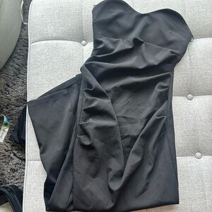 Zara black strapless dress